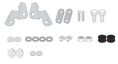 GIVI Bevestigingskit windscherm, moto en scooter, D1163KIT