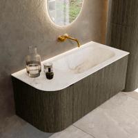 Badmeubel Mondiaz Kurve-Dlux | 105 cm cm | Meubelkleur Shadow | Wastafelkleur Frappe | Solid surface | Wasbak rechter zijde spoelbak | Zonder kraangat(en) Badmeubel Mondiaz Kurve-Dlux | 105 cm cm | Meubelkleur Shadow | Wastafelkleur Frappe | Solid surface | Wasbak rechter zijde spoelbak | Zonder kraangat(en)