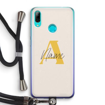 Amber Script: Huawei P Smart (2019) Transparant Hoesje met koord