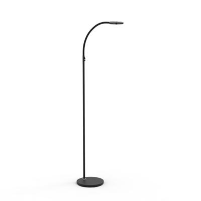 Steinhauer Led vloer leeslampTuround 10w - 2200-4000K - 125cm zwart smoke glas - 2991ZW