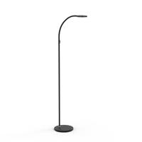 Steinhauer Led vloer leeslampTuround 10w - 2200-4000K - 125cm zwart smoke glas - 2991ZW