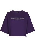 Dolce & Gabbana DGVIB3 t-shirt en coton à texte imprimé - Violet - thumbnail