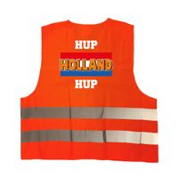 Hup Holland Hup hesje oranje reflecterende supporter kleding voor EK/ WK volwassenen One size  -