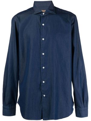 Barba chemise à manches longues - Bleu