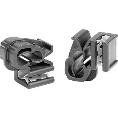 HellermannTyton EC1-3SPDHC6-7 Bevestigingsclip Insteekbaar 151-04387 Bundel-Ø (bereik) 5.8 tot 6.8 mm Zwart 1 stuk(s)