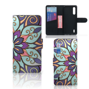 Xiaomi Mi 9 Lite Hoesje Purple Flower