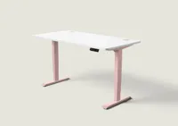 Desktronic HomePro bureau Zachtroze / Wit / 160x80 cm
