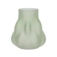 Vaas glas d13h15cm wit mint