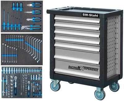 SW STAHL Tool trolleys filled 7 drawers