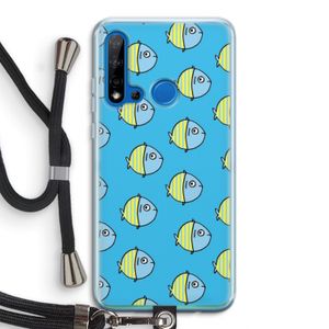 Visjes: Huawei P20 Lite (2019) Transparant Hoesje met koord