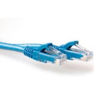 ACT Blauwe 10 meter U/UTP CAT6A patchkabel snagless met RJ45 connectoren