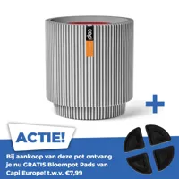 Vaas cylinder groove nl 44x46cm ivoor