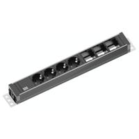 Bachmann 922.0071 Stekkerdoos Aluminium, Zwart Randaarde stekker 1 stuk(s)