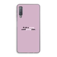 uzelf graag zien: Samsung Galaxy A7 (2018) Transparant Hoesje