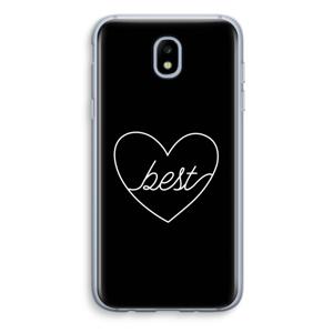 Best heart black: Samsung Galaxy J5 (2017) Transparant Hoesje