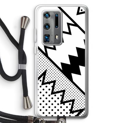 Pop Art #5: Huawei P40 Pro Plus Transparant Hoesje met koord