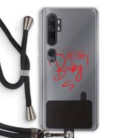 Not Your Baby: Xiaomi Mi Note 10 Transparant Hoesje met koord