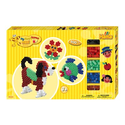Hama strijkkralenset maxi - geel, 900st.