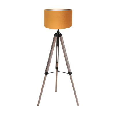 Steinhauer Tripod vloerlampTriek met oranje kap - 4103ZW