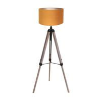 Steinhauer Tripod vloerlampTriek met oranje kap - 4103ZW