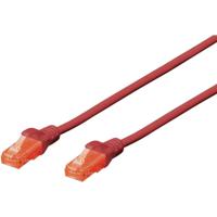 Digitus DK-1612-030/R RJ45 Netwerkkabel, patchkabel CAT 6 U/UTP 3.00 m Rood Verdraaide paren 1 stuk(s) - thumbnail