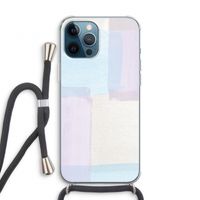 Square pastel: iPhone 12 Pro Transparant Hoesje met koord