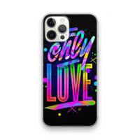Only Love: iPhone 12 Pro Max Transparant Hoesje