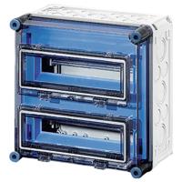 Hensel 2000603 Mi 1222 Kleine verdeelkast Opbouw (op muur) Aantal groepen: 24 Aantal rijen: 2 Inhoud: 1 stuk(s)