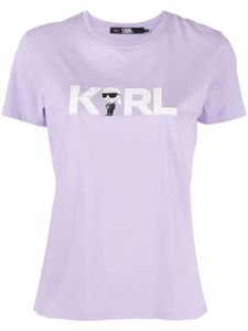 Karl Lagerfeld t-shirt à logo Ikon 2.0 Karl - Violet