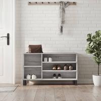 VidaXL Schoenenkast 102x36x60 cm bewerkt hout sonoma grijs