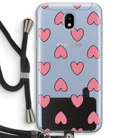 Ondersteboven verliefd: Samsung Galaxy J5 (2017) Transparant Hoesje met koord