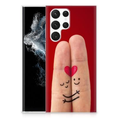 Samsung Galaxy S22 Ultra | Sillicone Back Cover | Liefde - Origineel Romantisch Cadeau