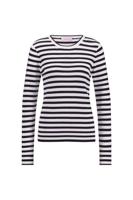 Luna stripe pullover - off white/black - 91500