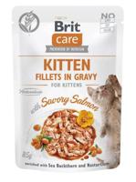 BRIT Care Cat Kitten Hartige Zalm Pouch - katten natvoer - 85 g