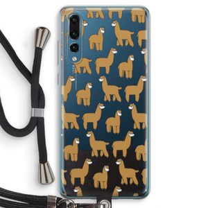Alpacas: Huawei P20 Pro Transparant Hoesje met koord
