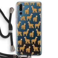 Alpacas: Huawei P20 Pro Transparant Hoesje met koord
