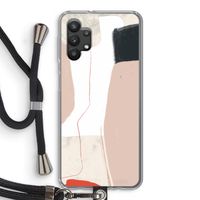 Lava: Samsung Galaxy A32 5G Transparant Hoesje met koord