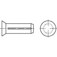 TOOLCRAFT TO-5386194 Verzonken groefpennen (Ø x l) 3 mm x 6 mm Staal 500 stuk(s)