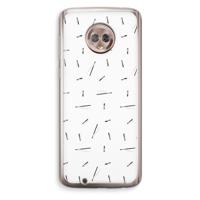 Hipster stripes: Motorola Moto G6 Transparant Hoesje - thumbnail