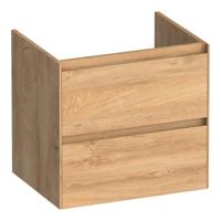 Brauer Inspire - Onderkast 60 cm - met 2 Softclose Lades Greeploos en 1 Sifon Uitsparing - Forest Tan