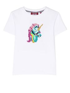 Mostly Heard Rarely Seen 8-Bit t-shirt Mini Unicorn à slogan imprimé - Blanc