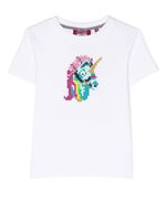 Mostly Heard Rarely Seen 8-Bit t-shirt Mini Unicorn à slogan imprimé - Blanc - thumbnail