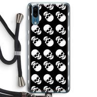 Musketon Skulls: Huawei P20 Transparant Hoesje met koord