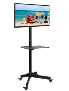 Techly ICA-TR20 flat panel vloer standaard Portable flat panel floor stand Zwart 94 cm (37 )