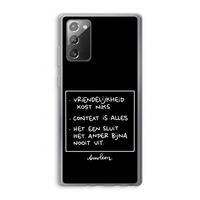 Mijn Motto's: Samsung Galaxy Note 20 / Note 20 5G Transparant Hoesje