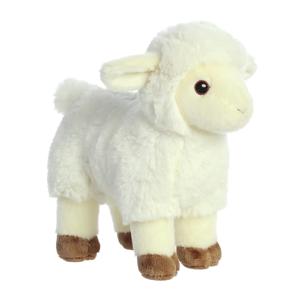 Aurora Pluche schaap/lammetje knuffel - wit - 20 cm - knuffels