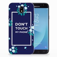 Samsung Galaxy J7 2017 | J7 Pro Silicone-hoesje Flowers Blue DTMP