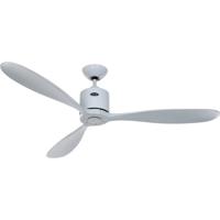 CasaFan AEROPLAN ECO 132 LG-LG Flügel Massivholz Lichtgrau Plafondventilator Lichtgrijs Met afstandsbediening, Timer, Met wintermodus