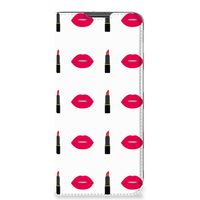 Motorola Moto G22 Hoesje met Magneet Lipstick Kiss