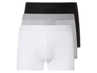 LIVERGY 3 heren boxers (M, Zwart/grijs/wit) - thumbnail